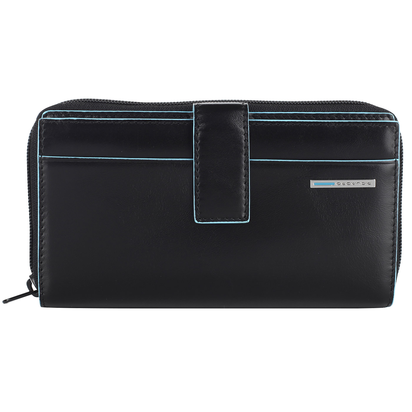 Piquadro Вместительное портмоне из черной кожи